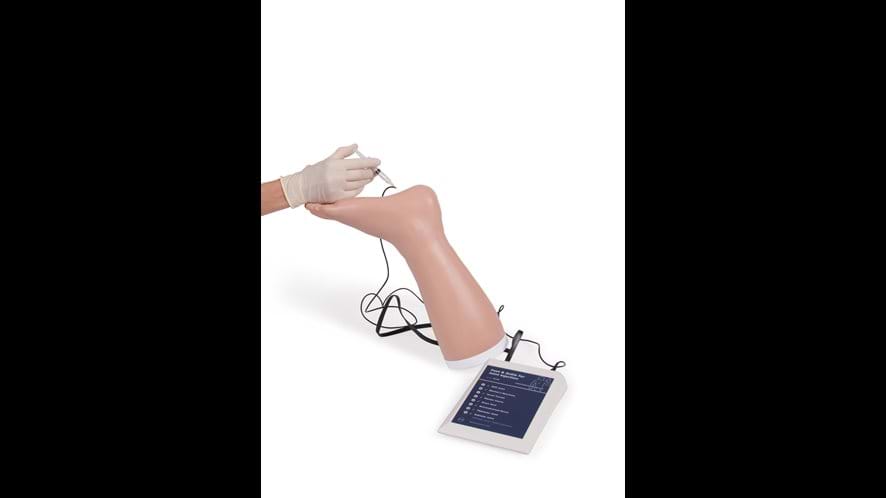 Demonstration of Foot & Ankle for Joint Injection in light skin tone