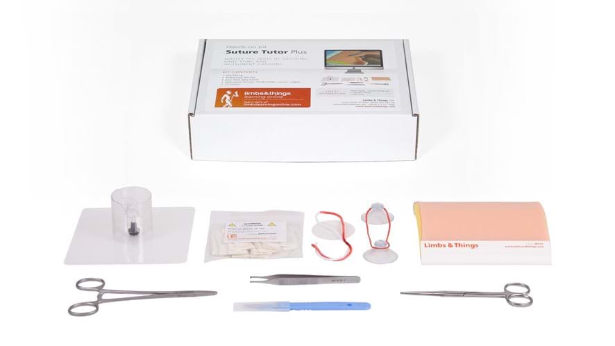 Suture Tutor Plus Hands-On Kit for practical training of suturing techniques  