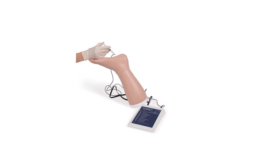 Demonstration of Foot & Ankle for Joint Injection in light skin tone