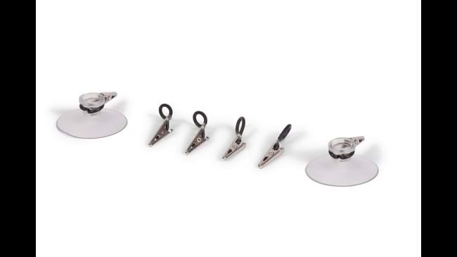 A variety of retaining clips suitable for use with Limbs & Things skin pads and the BSS Day 1 Refill Pack.