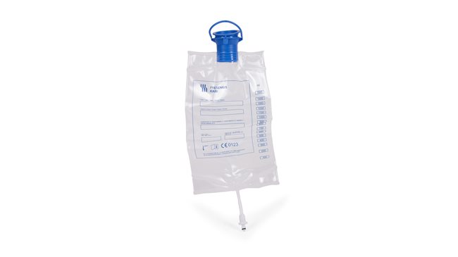Fluid bag for the mock blood giving set 