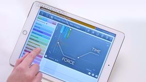 Force detection application on tablet for the Advanced Birthing Simulator PROMPT Flex 