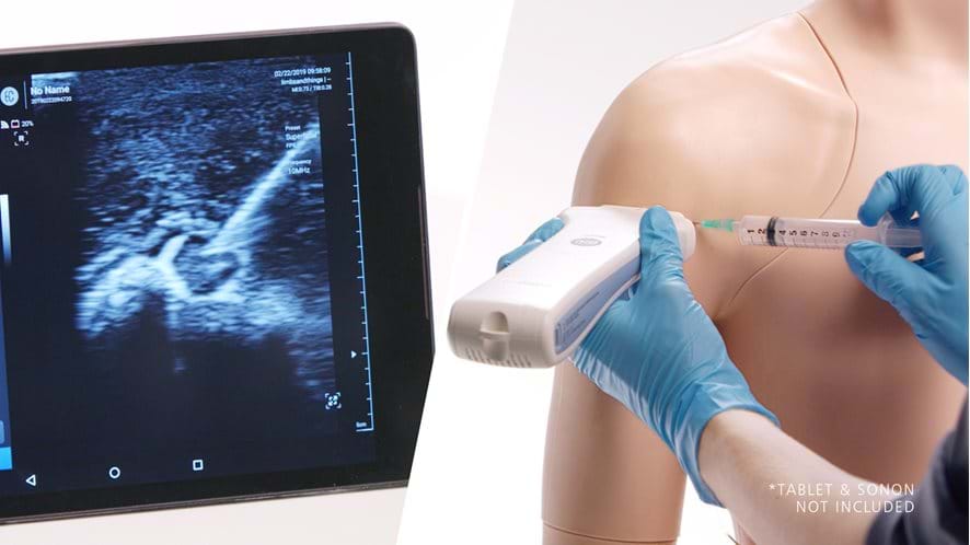 Ultrasound guided injection using Shoulder Injection Trainer in Light Skin Tone