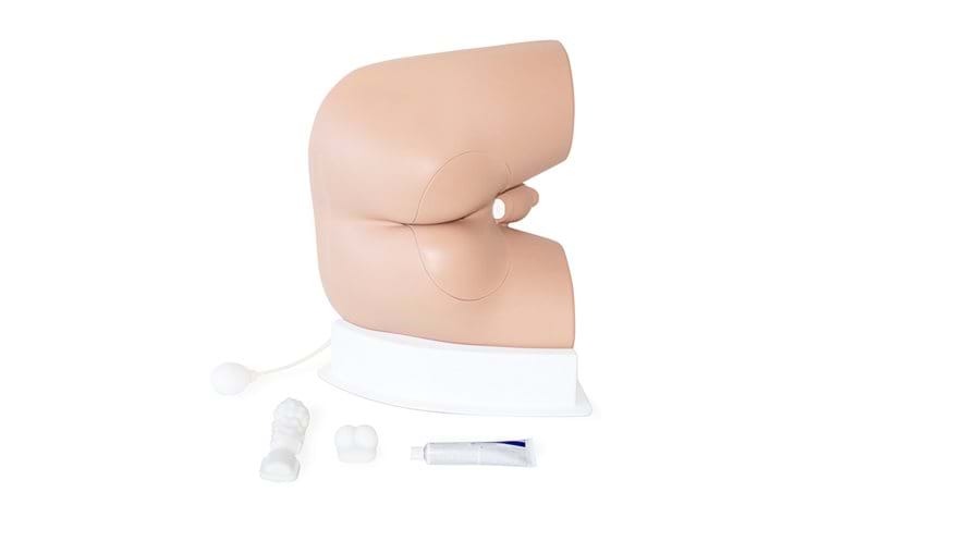 Male Rectal Examination Trainer Standard in Light Skin Tone for rectal examination simulation