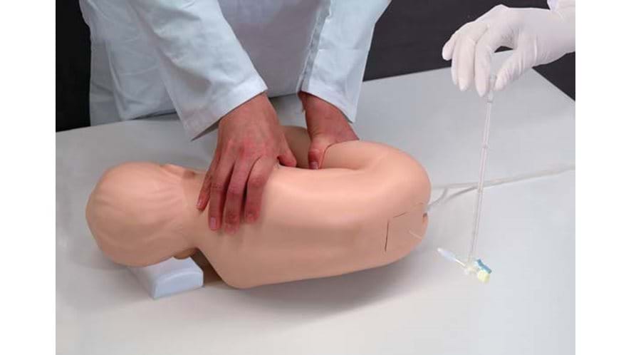 The Kyoto Kagaku Pediatric Lumbar Puncture Simulator for lumbar injection training 
