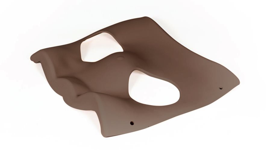 Paracentesis Skin, in the dark skin tone, for use with the Paracentesis Trainer.